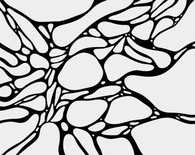 Kabarcık mürekkep arkaplan dokusu biyomorfizm kimyasal vektör deseni poster motif duvar kağıdı baskı sanatı