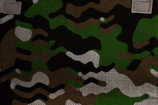 Στρατό Στρατιωτική Καμουφλάζ Πλέγμα Μουσαμά Καμβά Μοτίβο Ύφασμα — Φωτογραφία Αρχείου