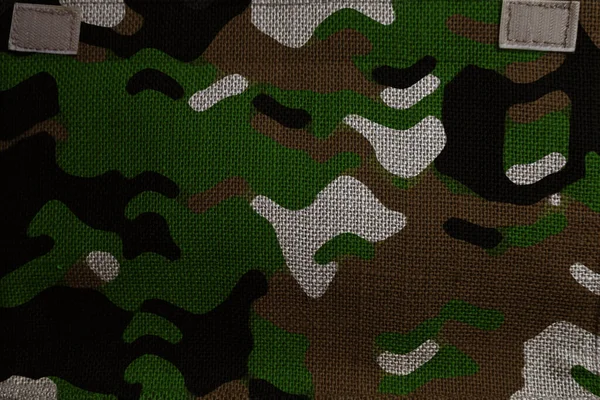 Armee Tarnnetz Aus Militärischem Tarnstoff Stoffmuster Aus Camouflage Stoff — Stockfoto