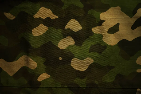 軍迷彩タープテキスタイル迷彩柄キャンバス軍のテキスタイルメッシュの背景 — ストック写真