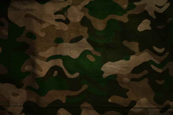 Tecido Lona Camuflagem Exército Lona Camuflagem Padrão Fundo Malha Têxtil — Fotografia de Stock