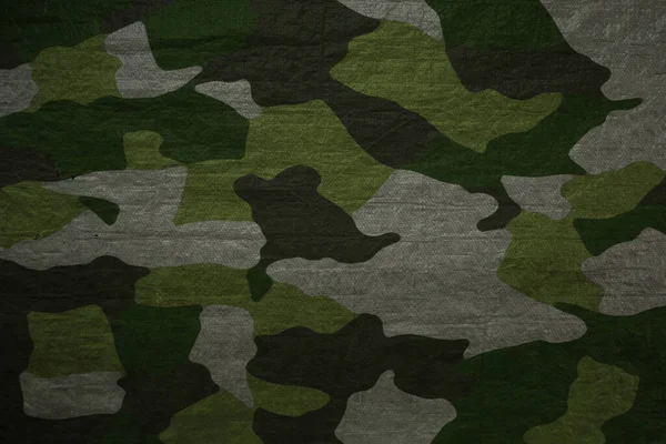 Esercito Camuffamento Telone Tessile Camo Modello Tela Militare Tessuto Maglia — Foto Stock