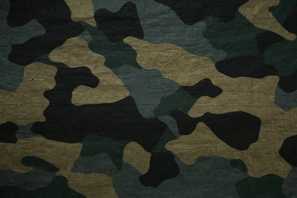 軍迷彩タープテキスタイル迷彩柄キャンバス軍のテキスタイルメッシュの背景 — ストック写真