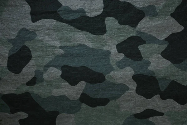 Tecido Lona Camuflagem Exército Lona Camuflagem Padrão Fundo Malha Têxtil — Fotografia de Stock