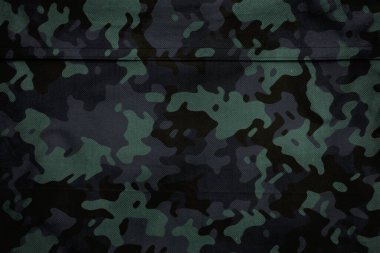 Askeri branda dokusu, ordu kamuflaj tekstil arka planı, kamuflaj kumaş örgüsü deseni