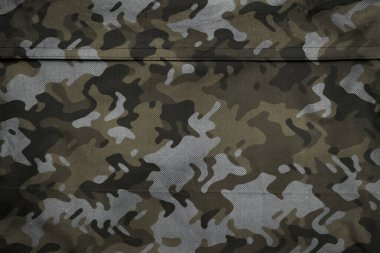 Askeri branda dokusu, ordu kamuflaj tekstil arka planı, kamuflaj kumaş örgüsü deseni