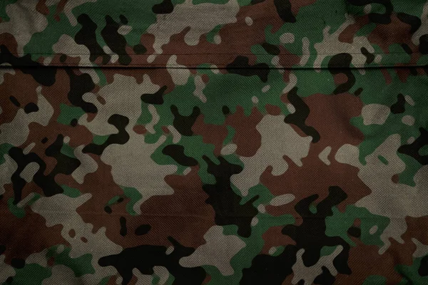 Textura Lona Militar Fondo Textil Camuflaje Militar Patrón Malla Tela — Foto de Stock