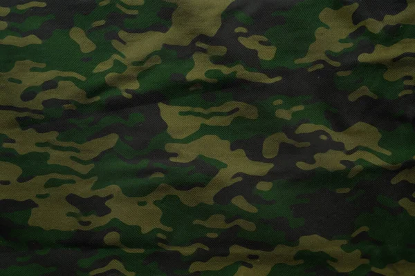 Militaire Zeildoek Textuur Leger Camouflage Textiel Achtergrond Camouflage Weefsel Mesh — Stockfoto