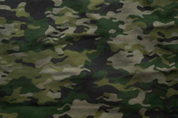 Militaire Zeildoek Textuur Leger Camouflage Textiel Achtergrond Camouflage Weefsel Mesh — Stockfoto