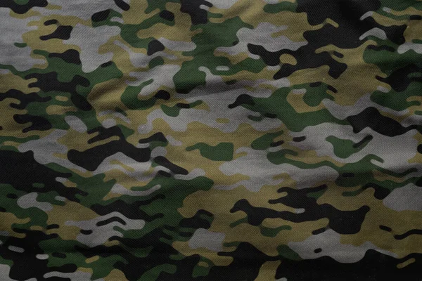 軍のターパリンの質感軍の迷彩繊維の背景迷彩生地のメッシュパターン — ストック写真