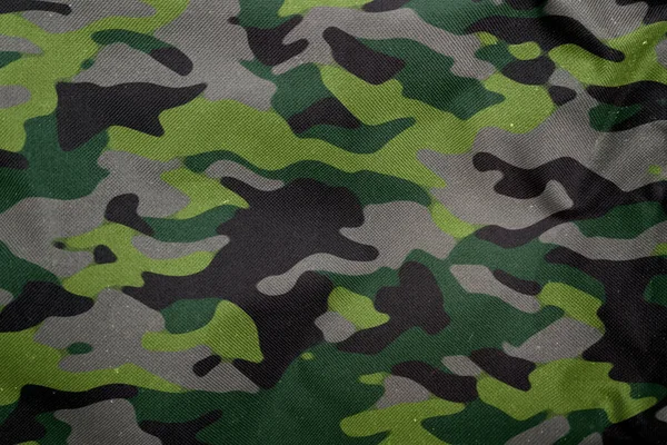Açık Hava Kamuflaj Örgüsü Askeri Branda Deseni Kamuflaj Kumaşı Dokusu — Stok fotoğraf