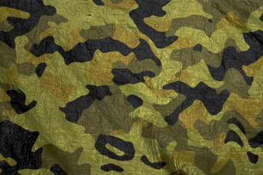Askeri kamuflaj deseni, av ve boya topu örtüsü, renkli hava geçirmez kamuflaj örgüsü, ordu kamuflaj tekstil arka planı.