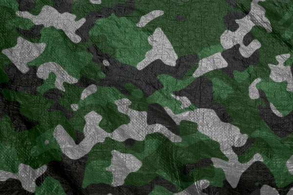 军用迷彩花纹 打猎和彩弹包衣 五彩斑斓的耐候性迷彩 陆军迷彩纺织品背景 — 图库照片