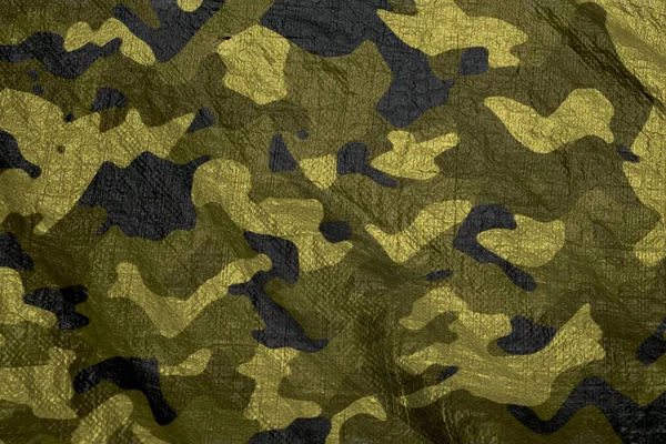 Military Camouflage Pattern Hunting Paintball Covering Tarp Colorful Weatherproof Camouflage — Stock Photo, Image