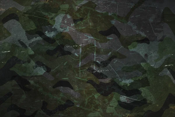 Surface Métallique Rayée Peinte Motif Camouflage Matériau Véhicule Militaire Blindé — Photo