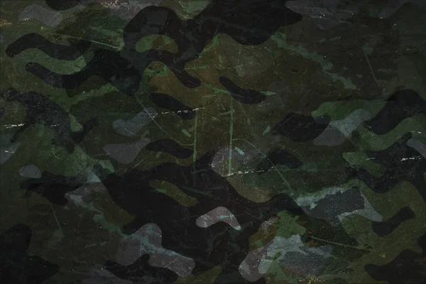 Γδαρμένο Μεταλλική Επιφάνεια Βαμμένα Σχέδιο Καμουφλάζ Πανοπλία Στρατιωτικό Όχημα Υλικό — Φωτογραφία Αρχείου