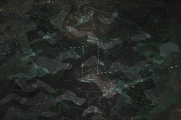 Scratched Metallic Surface Painted Camouflage Pattern Armor Military Vehicle Material — Stock Photo, Image