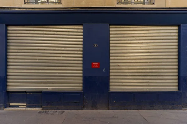 2023 Façade Parisienne Typique Vitrine Magasin Devanture Commerciale Francaise Boutique — Photo