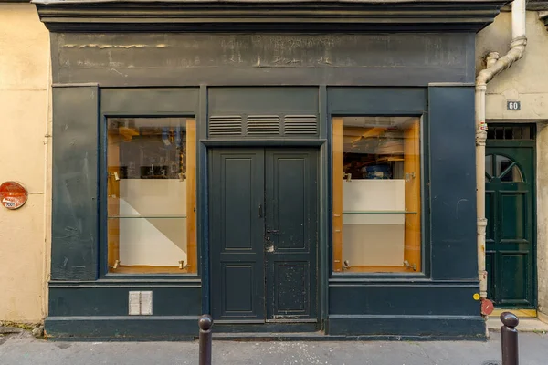 2023 Fachada Parisienne Typique Vitrine Magasin Devanture Commerciale Francaise Boutique — Foto de Stock
