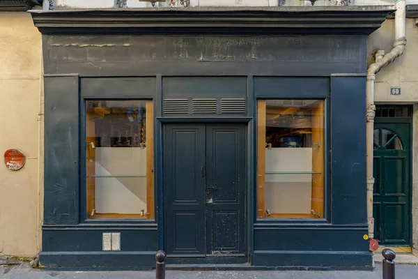 2023 Fachada Parisienne Typique Vitrine Magasin Devanture Commerciale Francaise Boutique — Foto de Stock