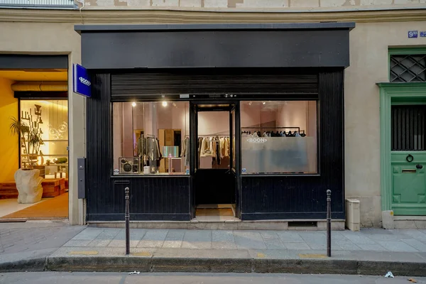 2023 Gevel Parisienne Typique Ancienne Devanture Commerciale Boutique Francaise Modle — Stockfoto