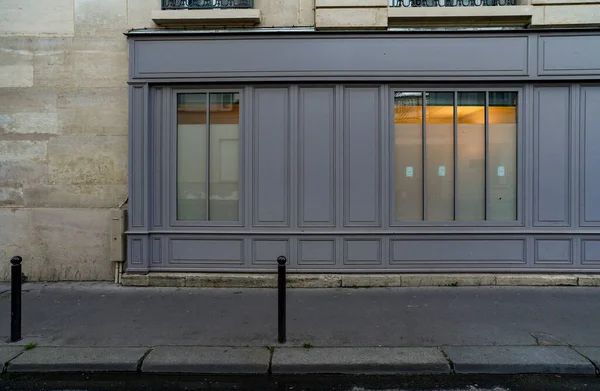 2023 Fachada Parisienne Typique Ancienne Devanture Commerciale Boutique Francaise Modle — Foto de Stock