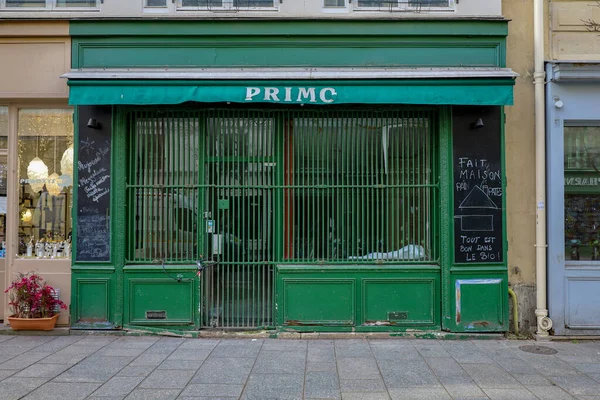 2023 Ancienne Devanture Parisienne Typique Modle Boutique Europenne Faade Magasin — Stock fotografie