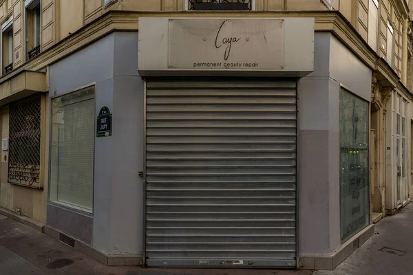 2023 Ancienne Devanture Parisienne Typique Modle Boutique Europenne Faade Magasin —  Fotos de Stock