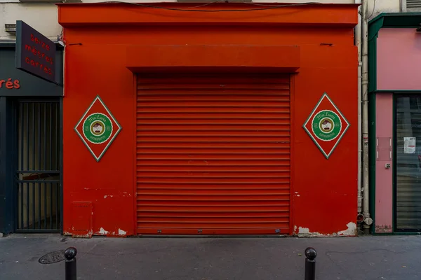 2023 Devanture Commercial Franaise Boutique Parisienne Typque Modle Faade Commerciale — Stockfoto