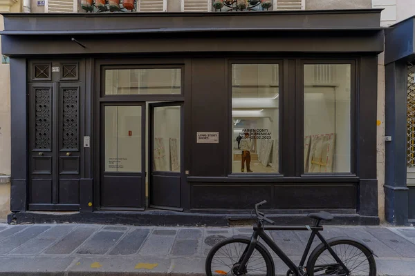 2023 Devanture Commerciale Franaise Boutique Parisienne Typique Modle Faade Commerciale — Fotografia de Stock