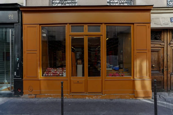 2023 Devanture Commerciale Franaise Boutique Parisienne Typique Modle Faade Commerciale —  Fotos de Stock