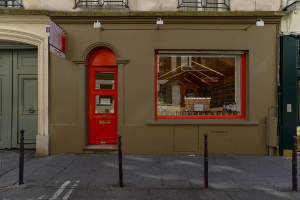 2023 Boutique Parisienne Typque Devanture Ancienne Magasin Parisien Modle Vitrine — Stockfoto
