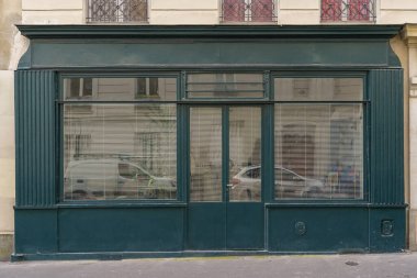 03 / 03 / 2023 - Devanture Parisienne typique, modle de butique pour graphique, faade de magasin ancient