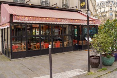 03 / 03 / 2023 - Devanture Parisienne typique, modle de butique pour graphique, faade de magasin ancient