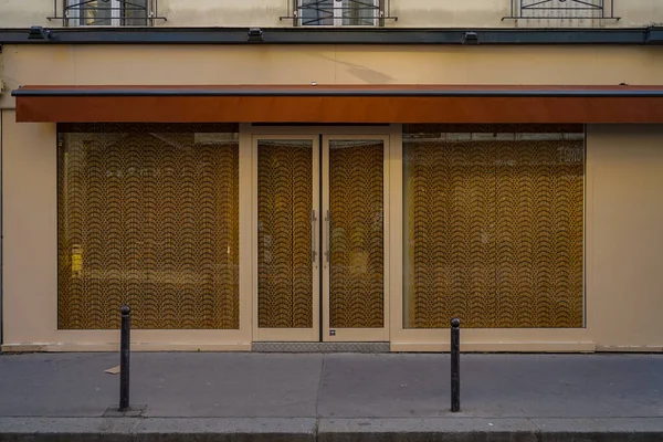 2023 Devanture Parisienne Typique Ancien Commerce Devanture Magasin Europen Franais — Foto Stock
