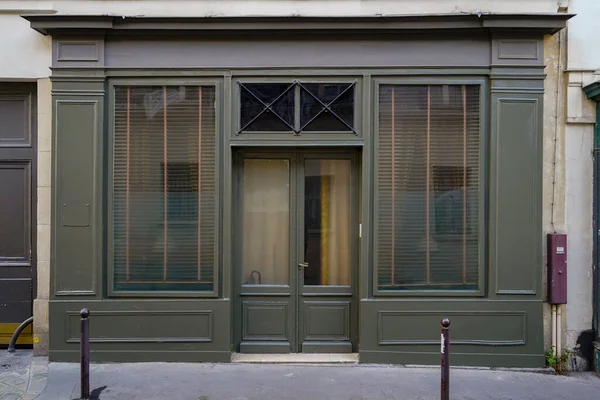 2023 Devanture Parisienne Typique Ancien Commerce Devanture Magasin Europen Franais — Foto de Stock
