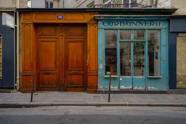 2023 Devanture Ancienne Typique Paris Modle Boutique Vintage Pour Designer — Foto Stock