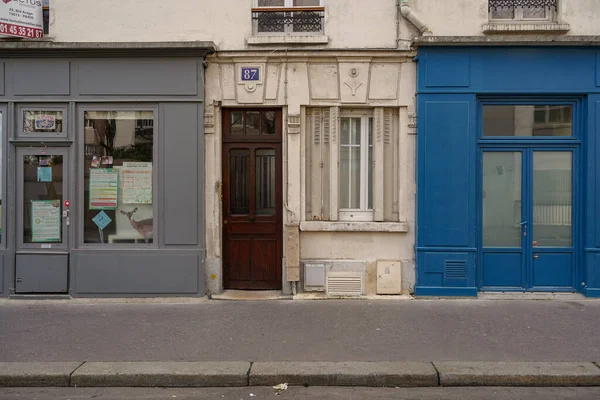 2023 Typický Pařížský Obchod Francouzská Butiková Fasáda Modle Commerce — Stock fotografie