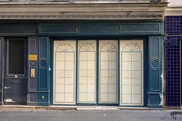Devanture Typique Parisienne Commerce Faade Boutique Vitrine Modle Pour Designer — Foto Stock