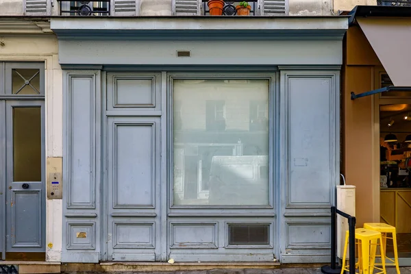 Devanture Typique Parisienne Comercio Faade Boutique Vitrine Modle Pour Designer — Foto de Stock