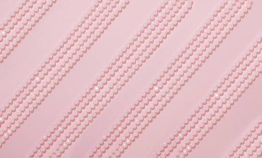Pembe arkaplandaki pembe inci desenleri. Düzlük, doku konsepti..