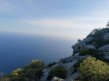 Zakintos Adası 'nın güzel deniz manzarası