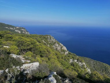Zakintos Adası 'ndan deniz manzarası çok güzel.