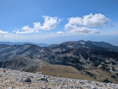 Pirin Dağı 'ndan inanılmaz manzara. Bulgaria yakınlarında Pirin Tepesi, Bulgaria.