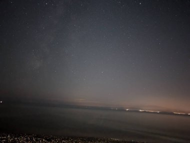 Gece gökyüzünde Samanyolu Galaksisi