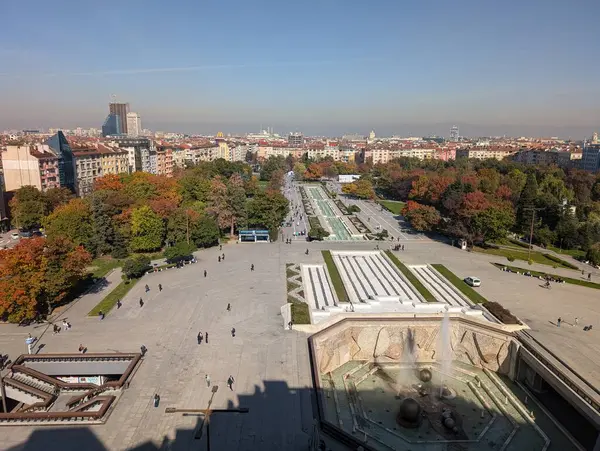 NDK 'nın tepesinden gökyüzü görüntüsü - Sofya, Bulgaristan