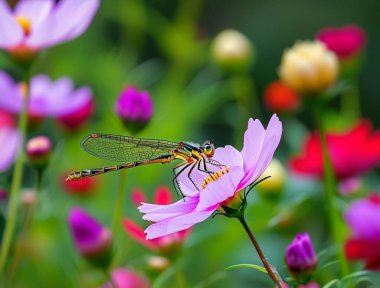 Çiçekteki güzel kelebek
