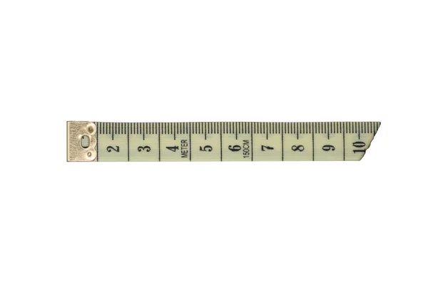 Žlutá Měřicí Páska Shora Centimetrů — Stock fotografie