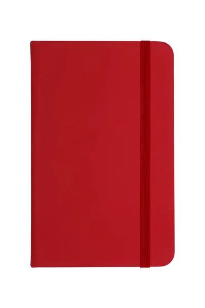 Kırmızı elastik bantlı kırmızı defter