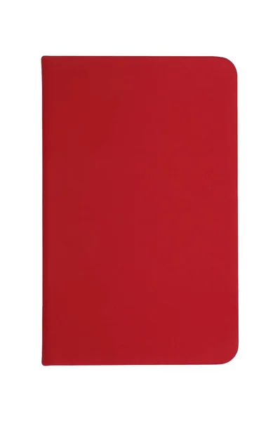 Beyaz Pist Üzerinde Kırmızı Defter — Stok fotoğraf